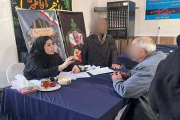 برگزاری برنامه جهادی ویزیت رایگان در طرازکوه به مناسبت هفته بسیج